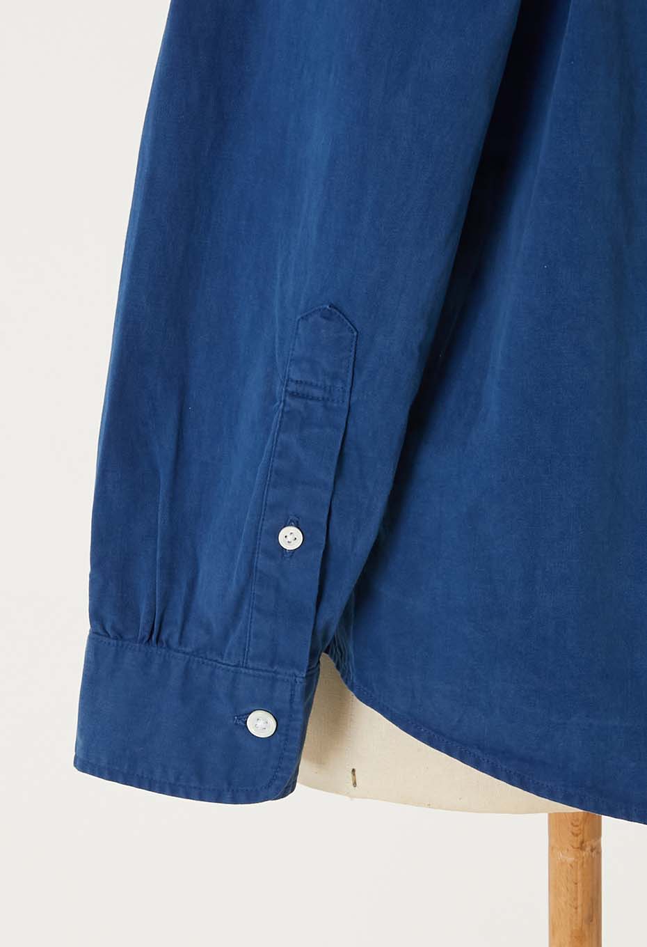 JAPAN DORAKU テンネンホンアイ ツイルクロスギャザーシャツ - INDIGO