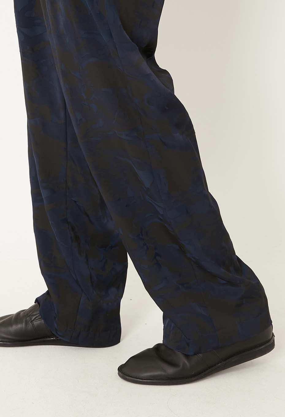 クモスカシモヨウ ドローパンツ - DARK NAVY