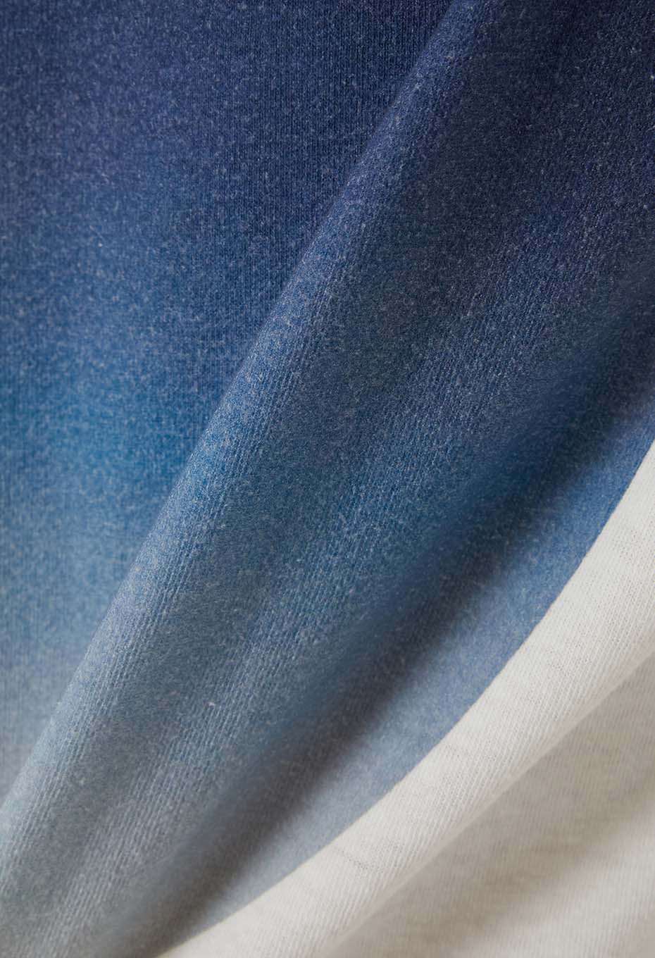 ムライトテンジク オオマルグラデーション ロングスリーブＴシャツ - BLUE