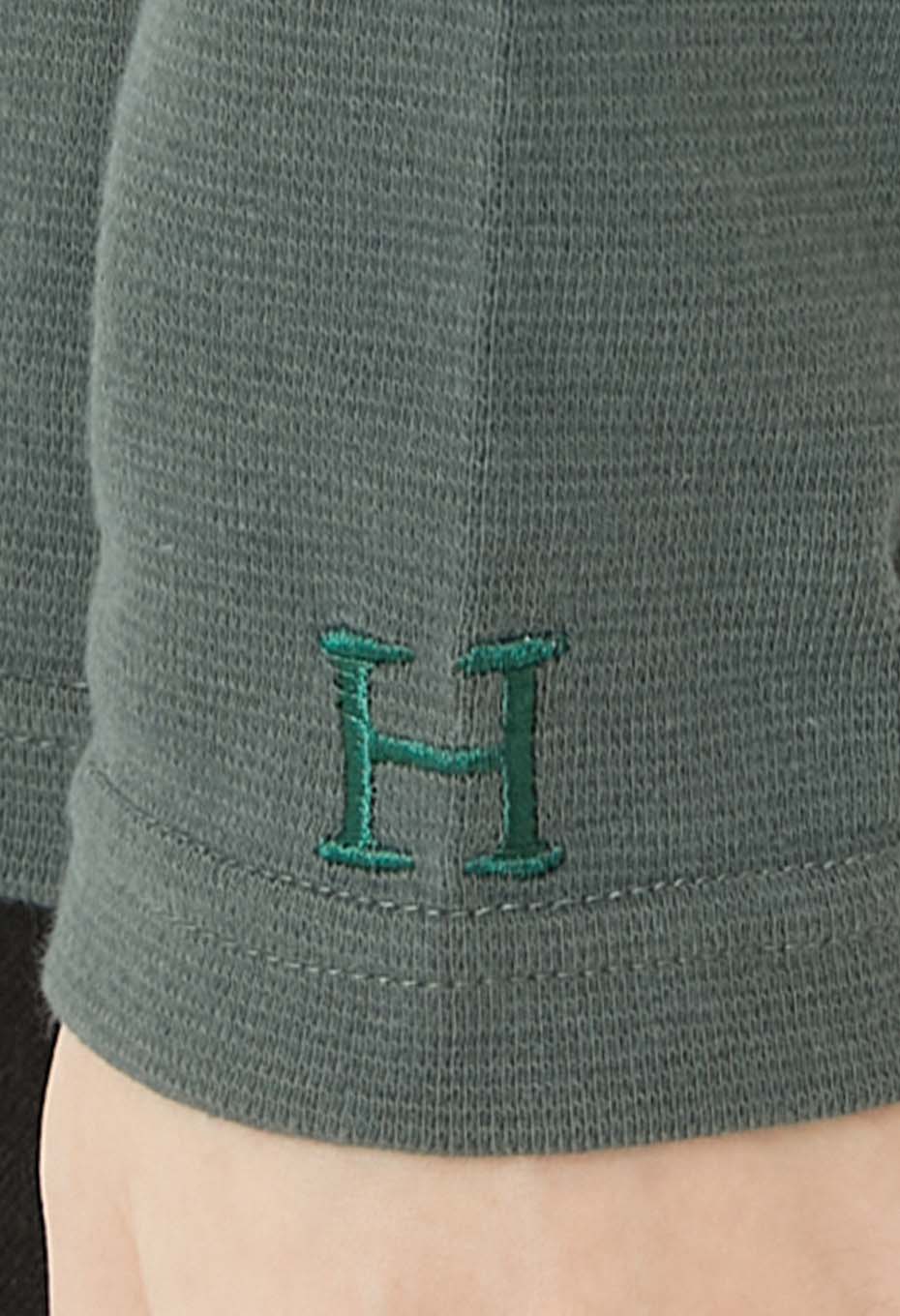 ストレッチフライス ロングスリーブ Tシャツ - GREEN