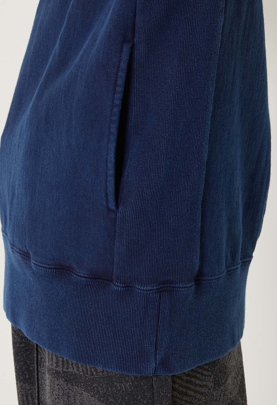 オーガニックウラケ テゾメ スウェットプルフーディ - INDIGO