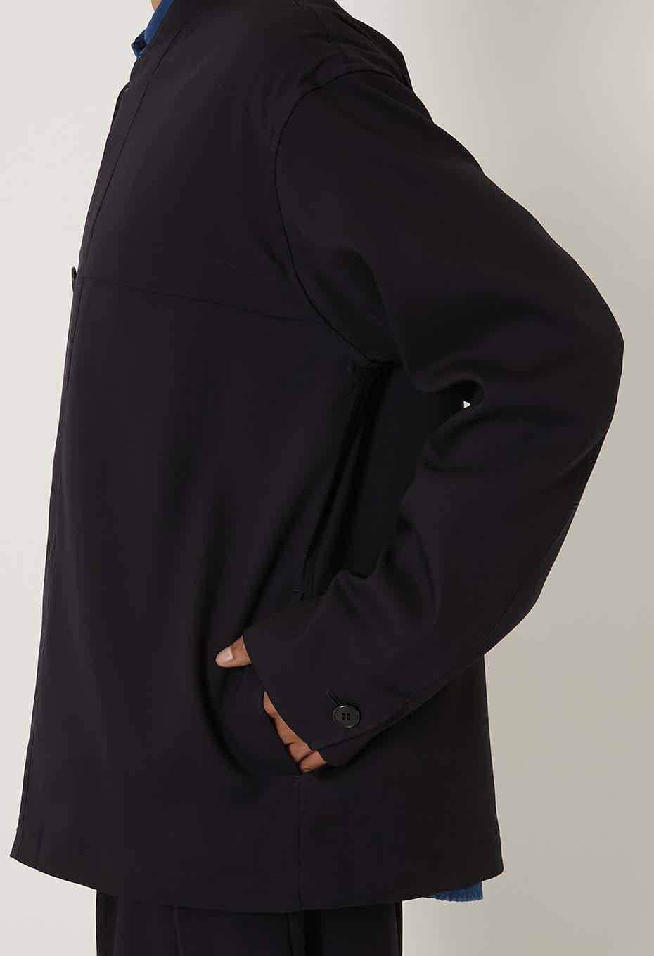Stretch dry twill crew jacket - DARK NAVY