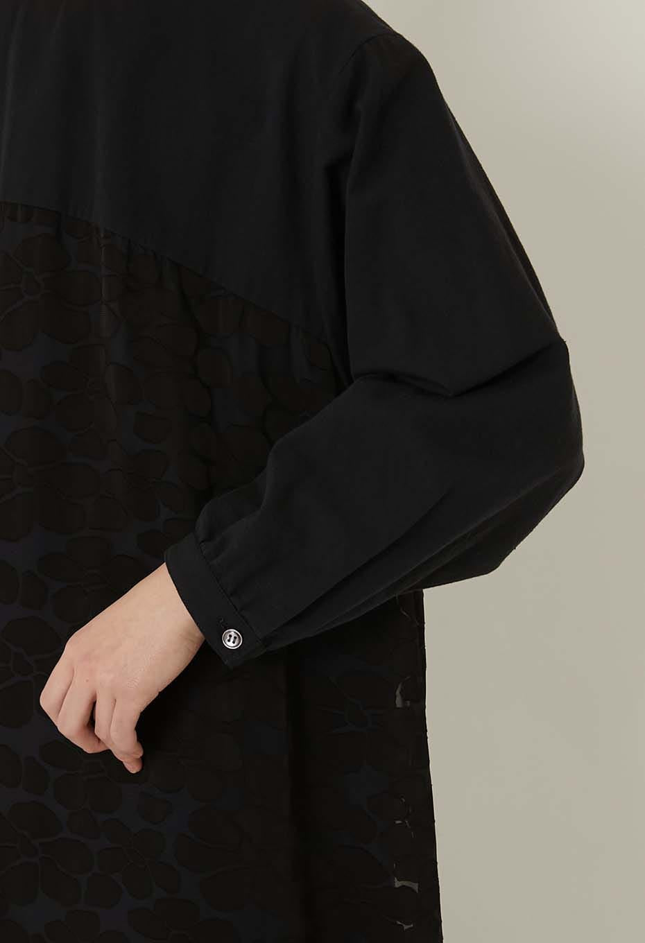 スカシモヨウ プルワンピース - BLACK