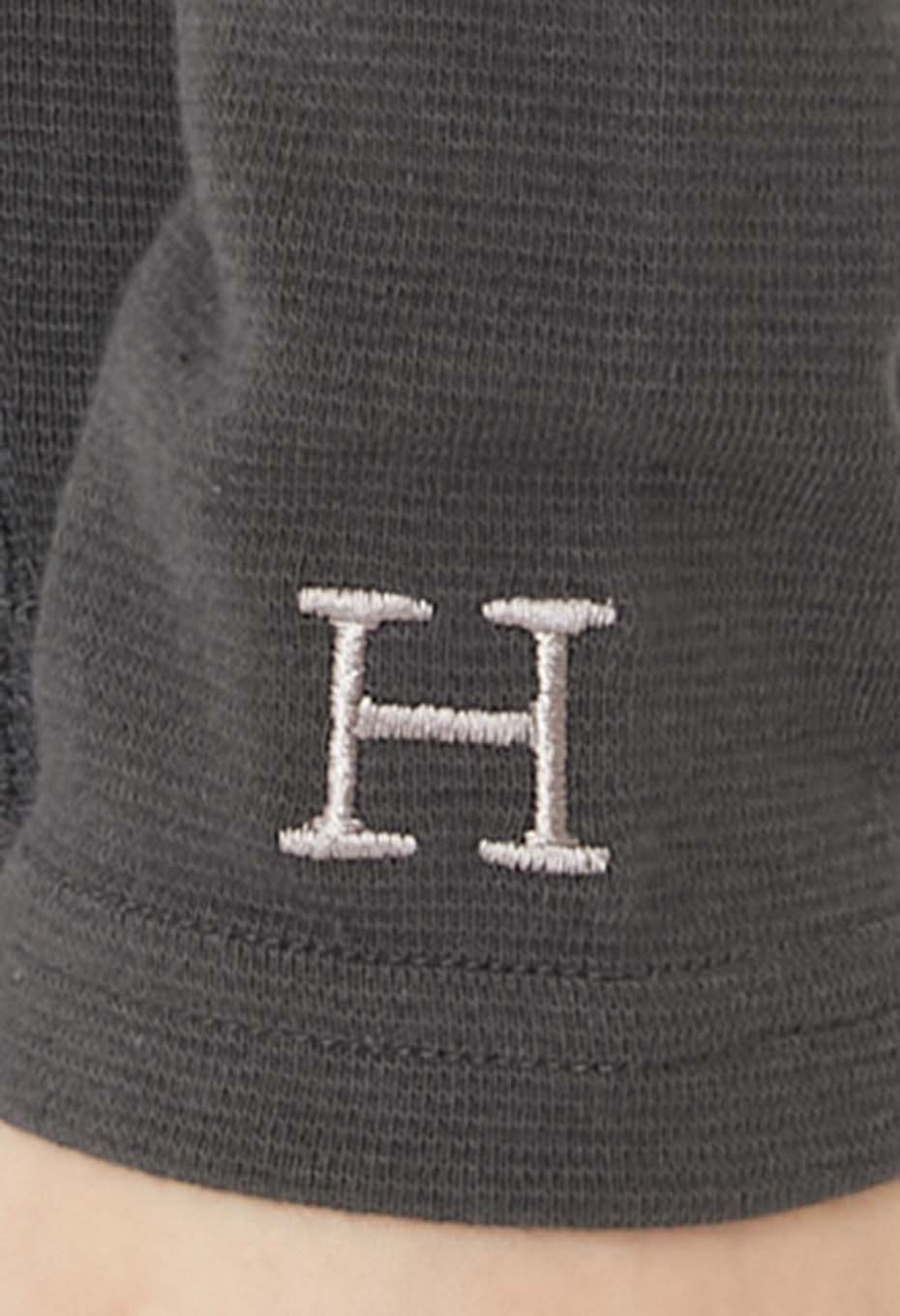 ストレッチフライス タートルネック ロングスリーブ Tシャツ - CHARCOAL