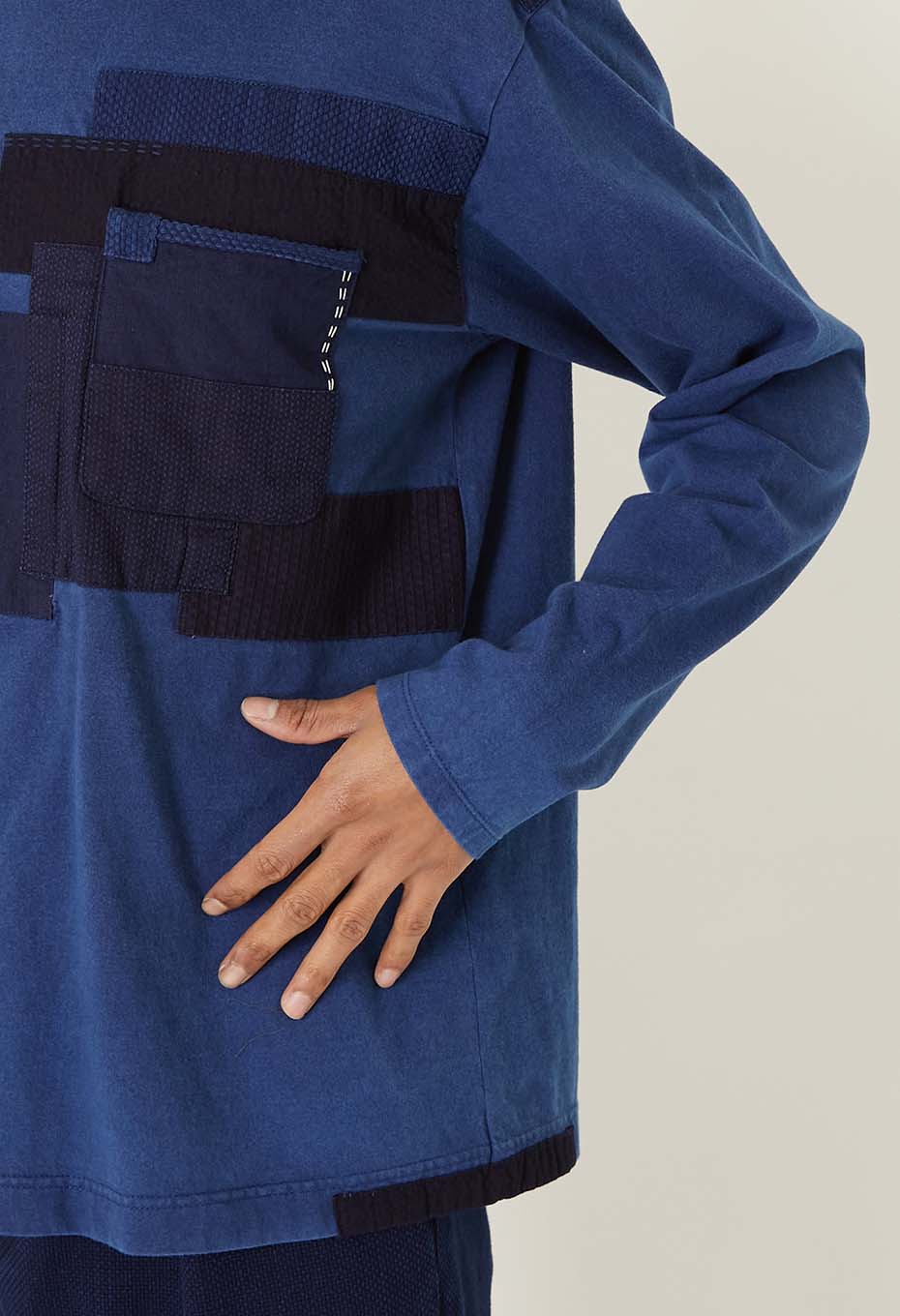 インディゴネンリン ロングスリーブTシャツ - INDIGO