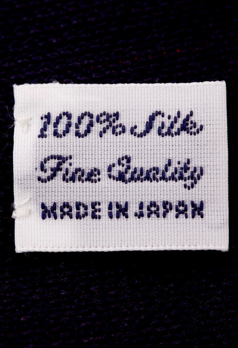 ヒノマル シルク ニットタイ - NAVY