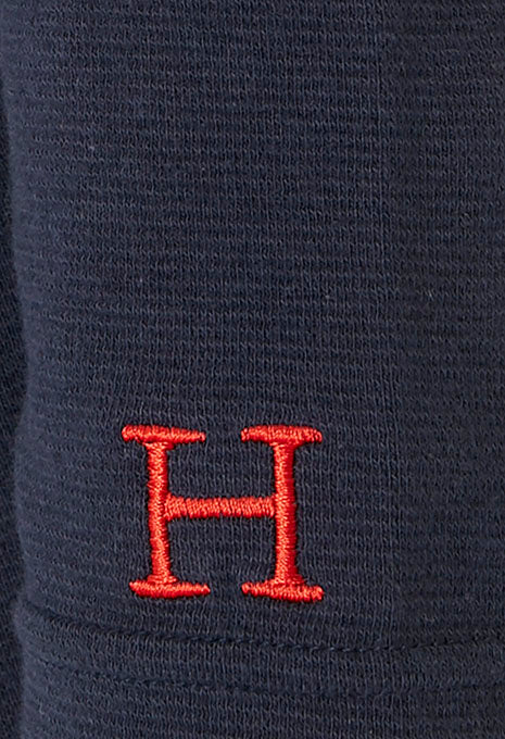 ストレッチフライス タートルネック ロングスリーブ Tシャツ - NAVY