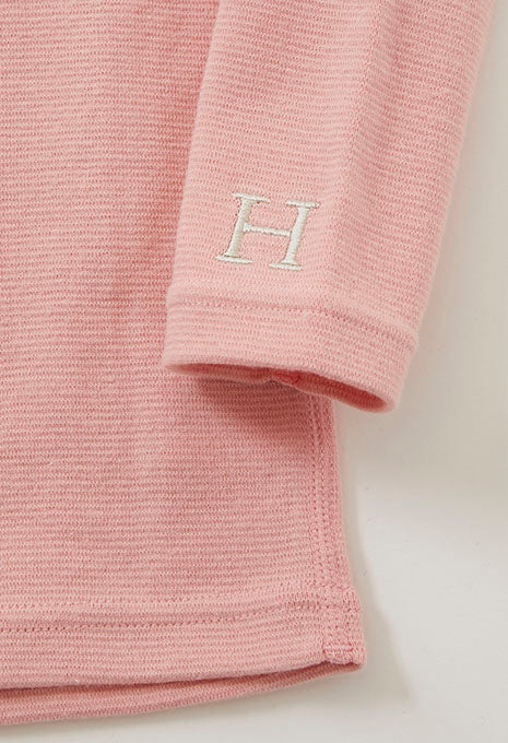 キッズ ストレッチフライス ロングスリーブ  Tシャツ - PINK