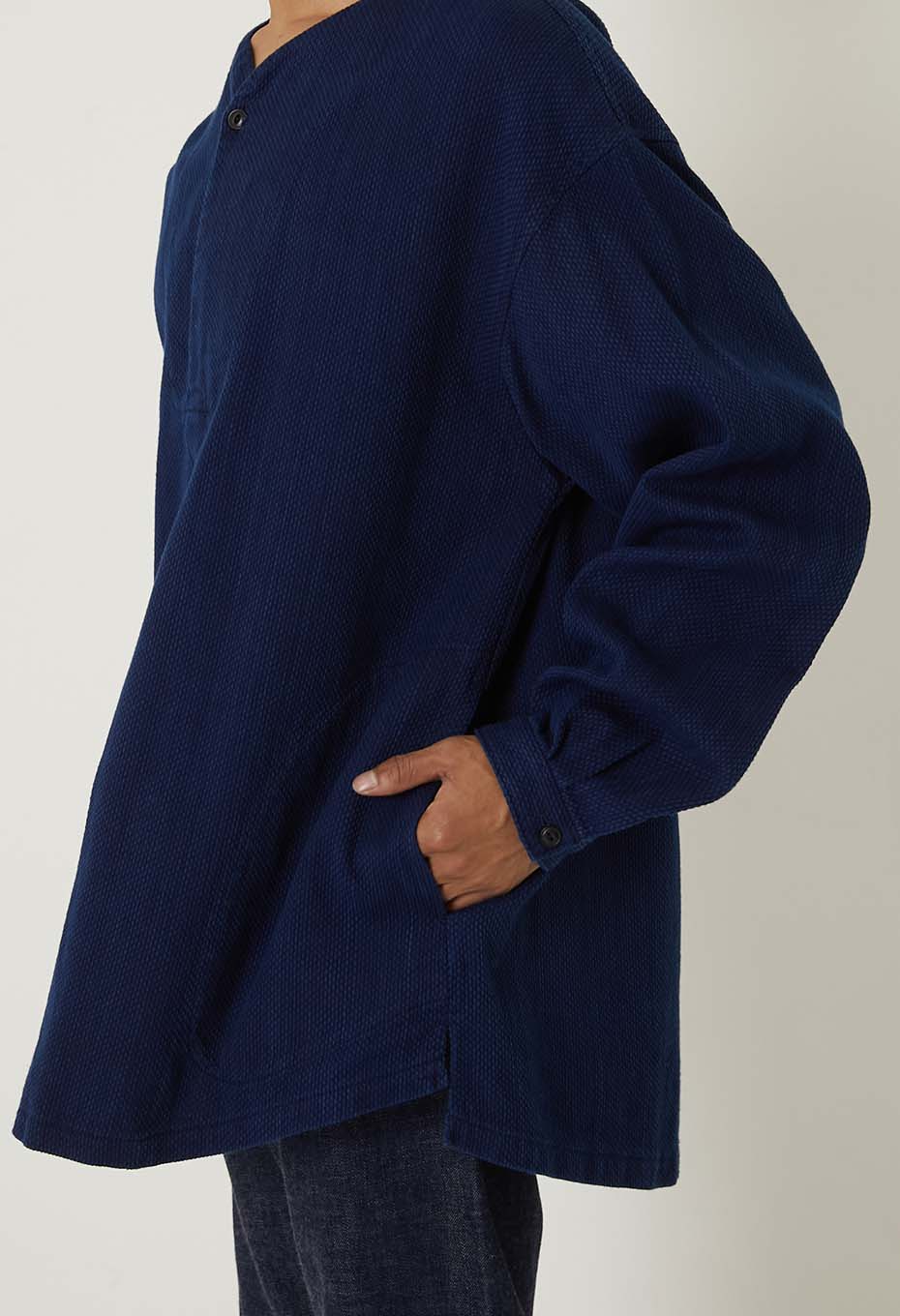 カセゾメサシコ スモックシャツ - INDIGO