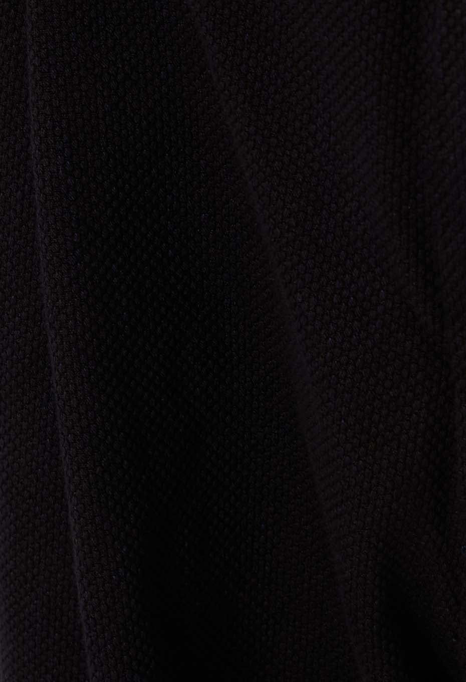 Woven Pure Indigo Sashiko wide shorts - A