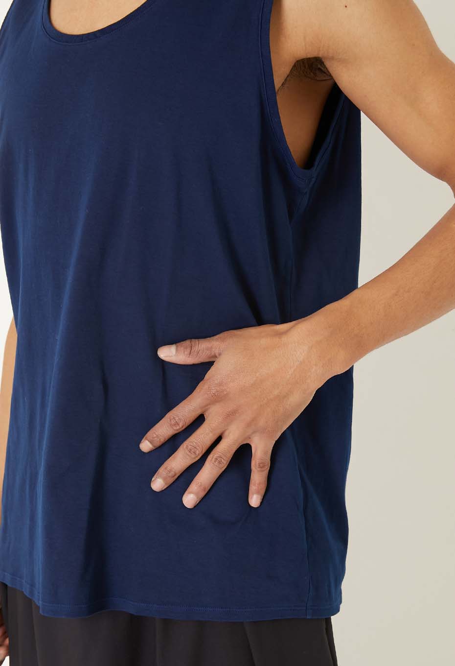 Air Smooth Indigo Tezome Tank Top - INDIGO