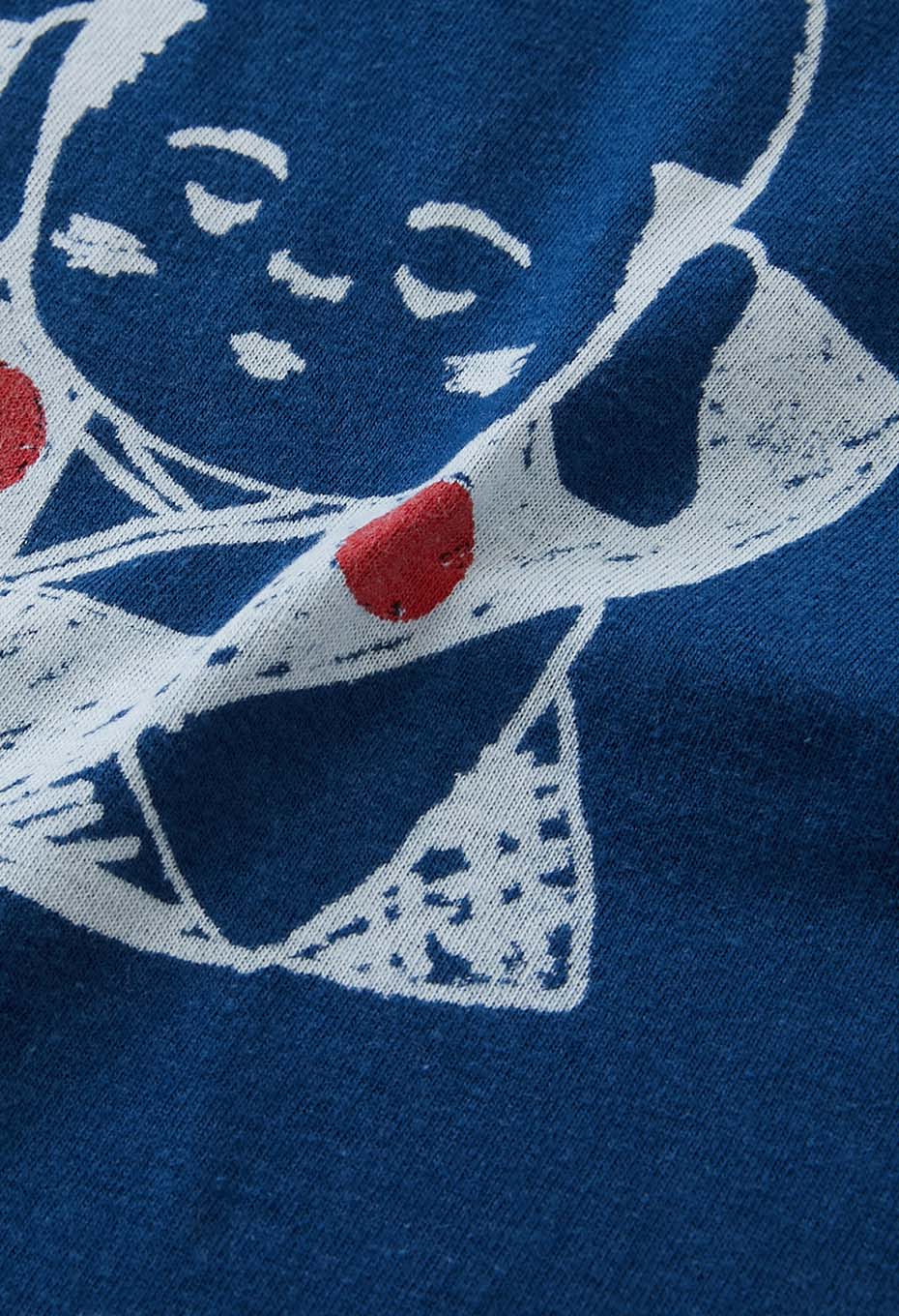 OKURA Fukusuke Indigo Kids Short Sleeve T-shirt - INDIGO