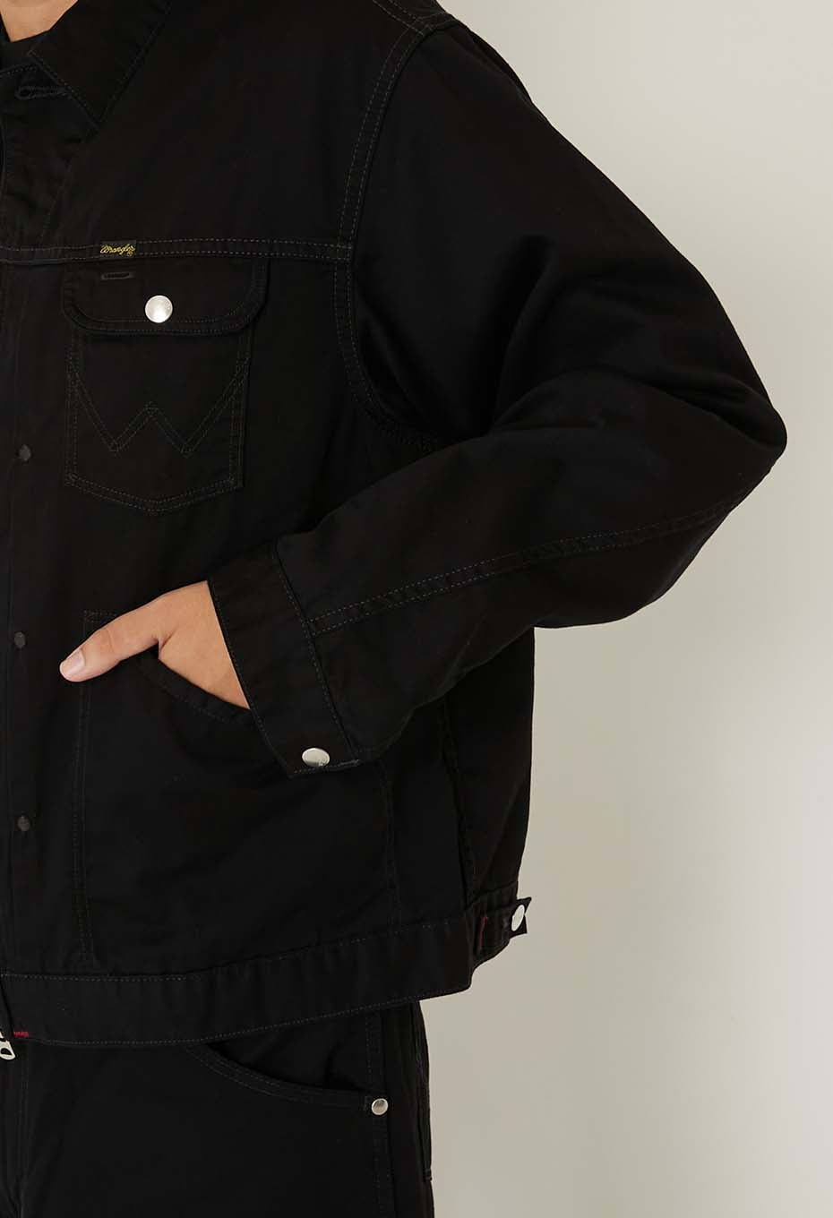 WILDSIDE × Wrangler × HOLLYWOOD RANCH MARKET /24MJZ ジャケット - BLACK