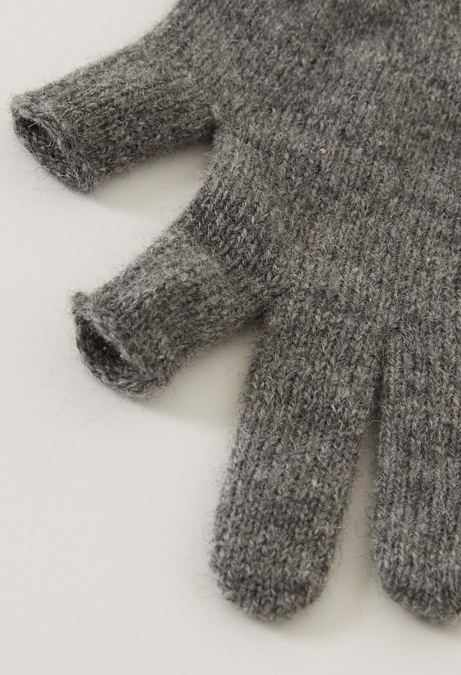 Recycled cashmere ubiquitous gloves - GREY
