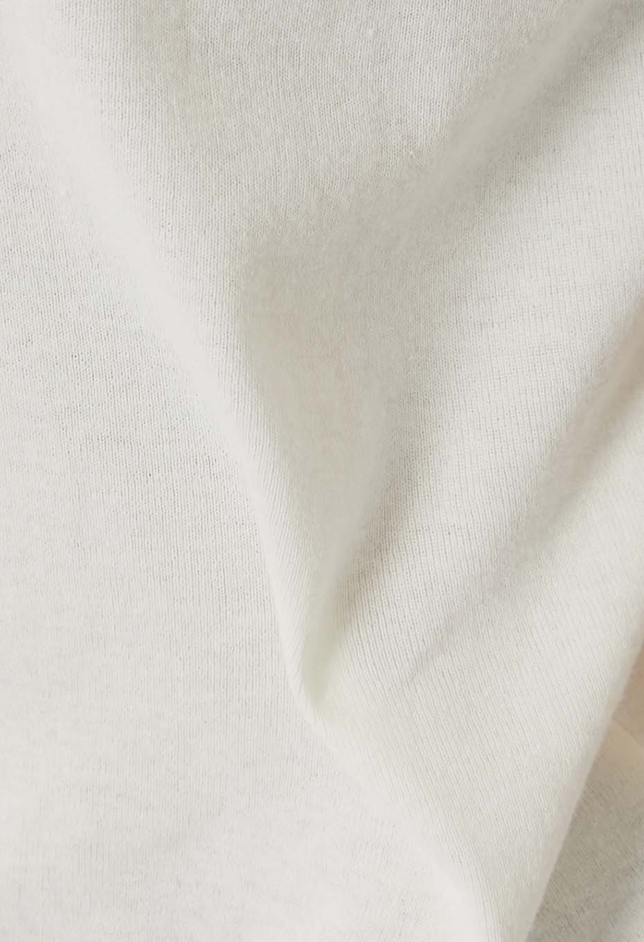オーガニックコットン ソフトフライス Tシャツ ウィメンズ - WHITE