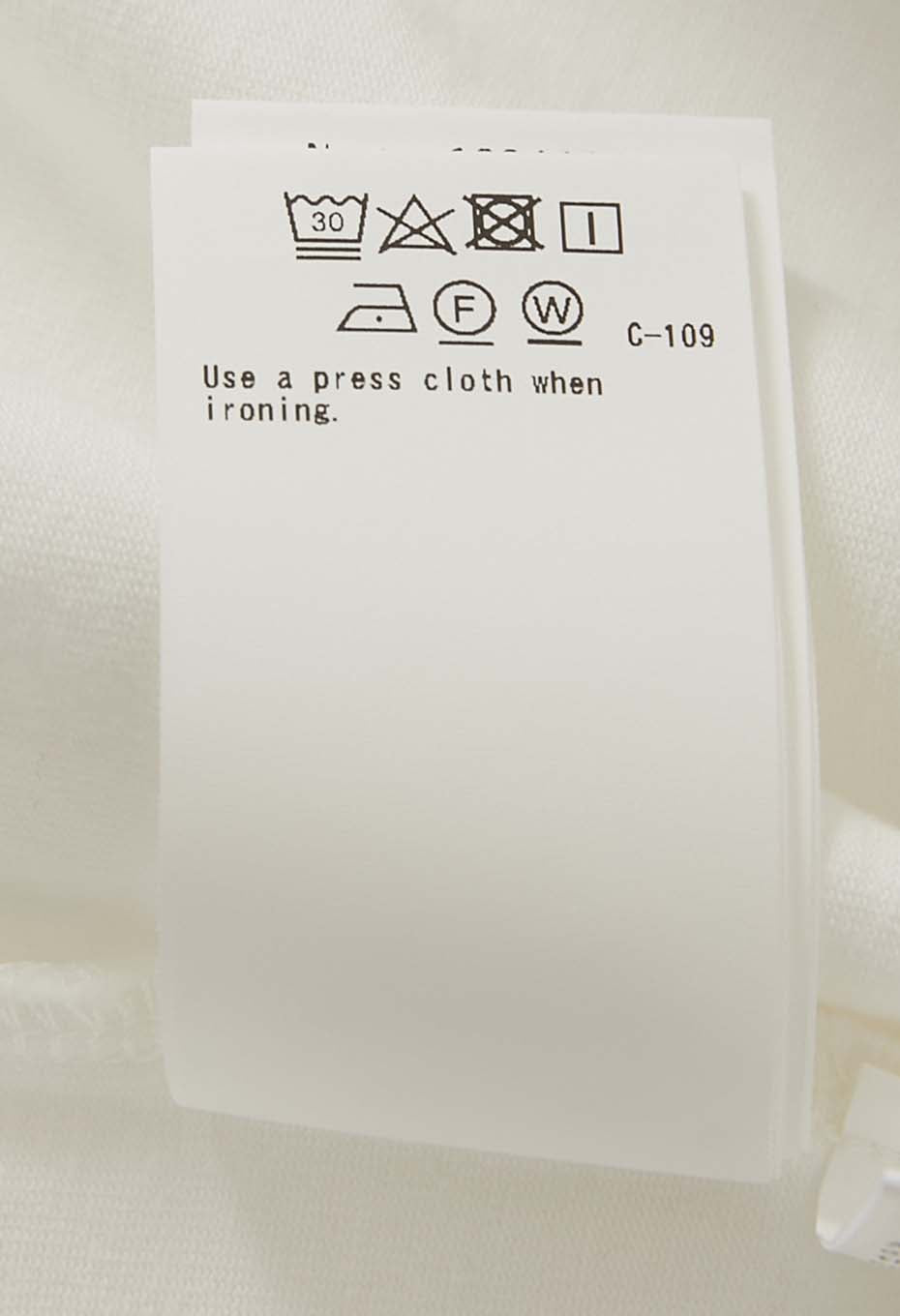 オーガニックコットン ハイゲージテンジク Tシャツ - WHITE