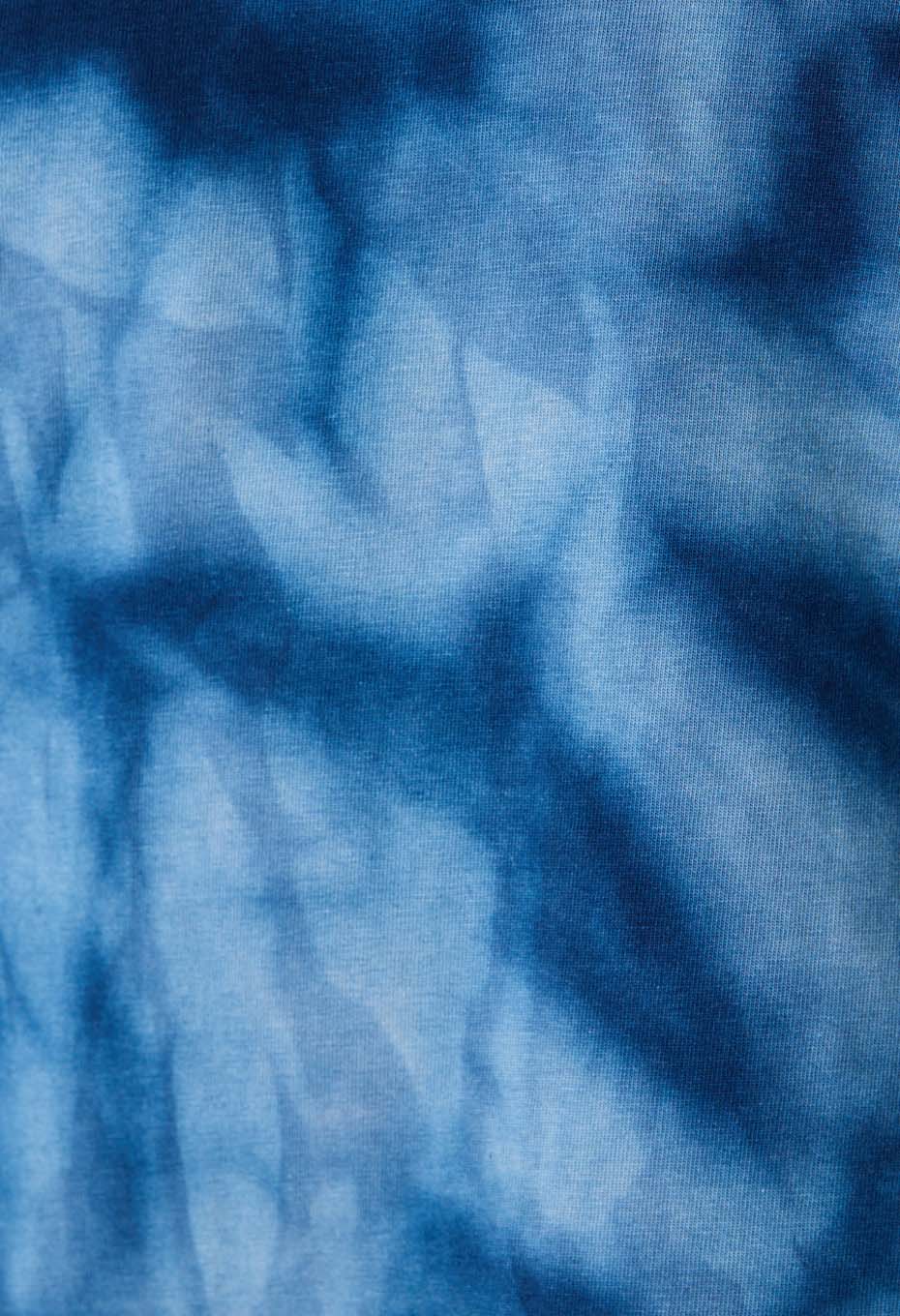 オーガニックコットン テシボリ バッセン ショートスリーブＴシャツ - INDIGO