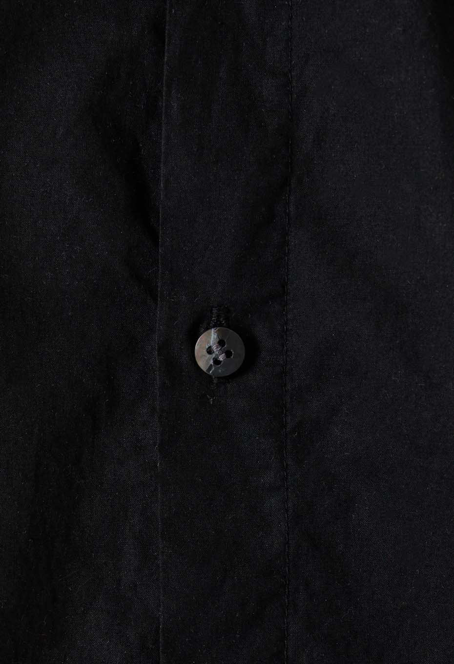 Kyokurozome gathered shirt - BLACK