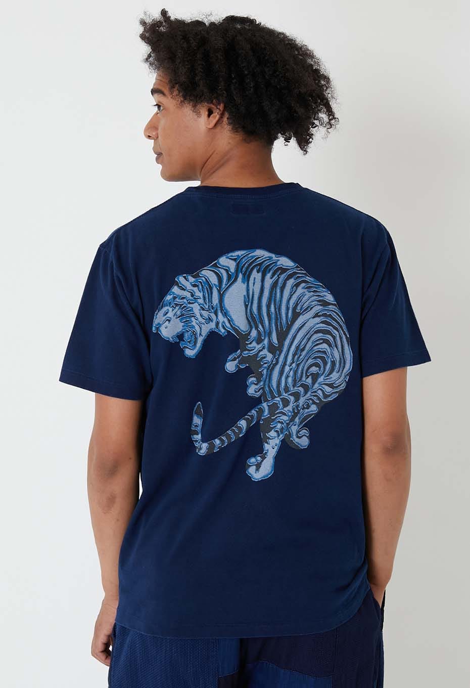 ミカエリタイガー バッセンTシャツ - INDIGO