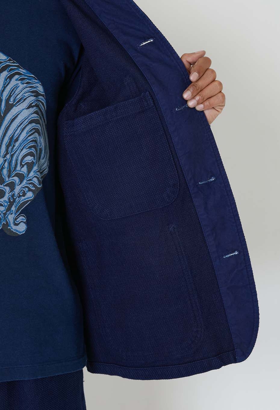ホンアイニジュウオリサシコ カバーオール - INDIGO