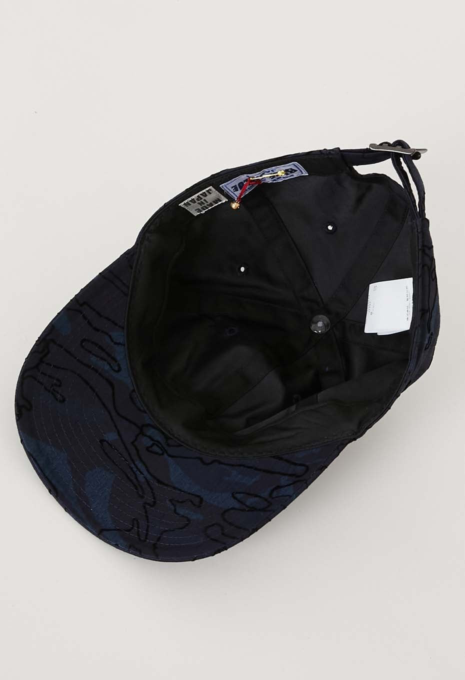 インディゴナイロンサテン チャクバツフロッキーキャップ - INDIGO