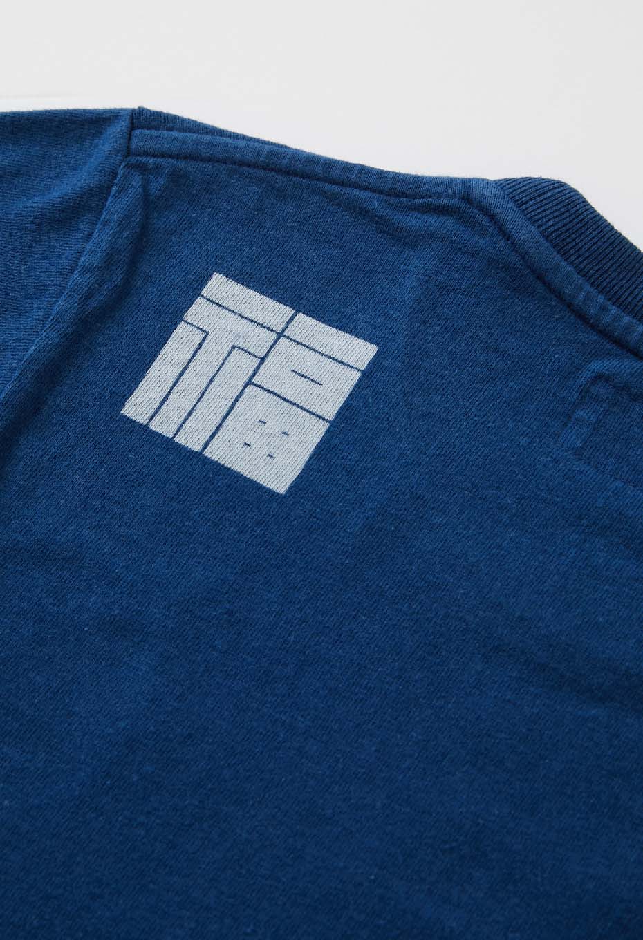 OKURA Fukusuke Indigo Kids Short Sleeve T-shirt - INDIGO