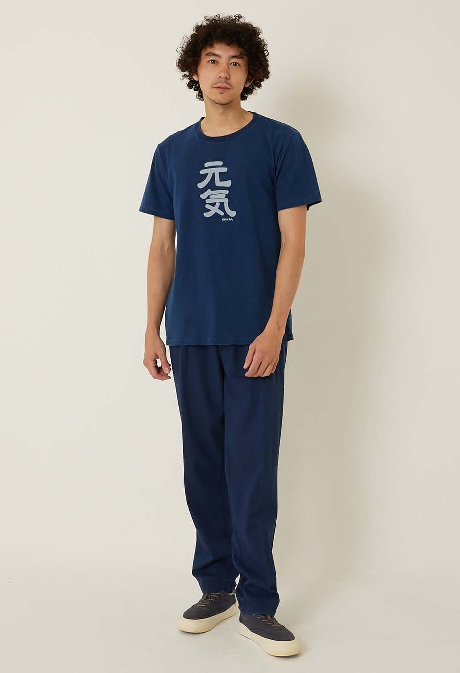 元気 バッセン インディゴ  Tシャツ - INDIGO