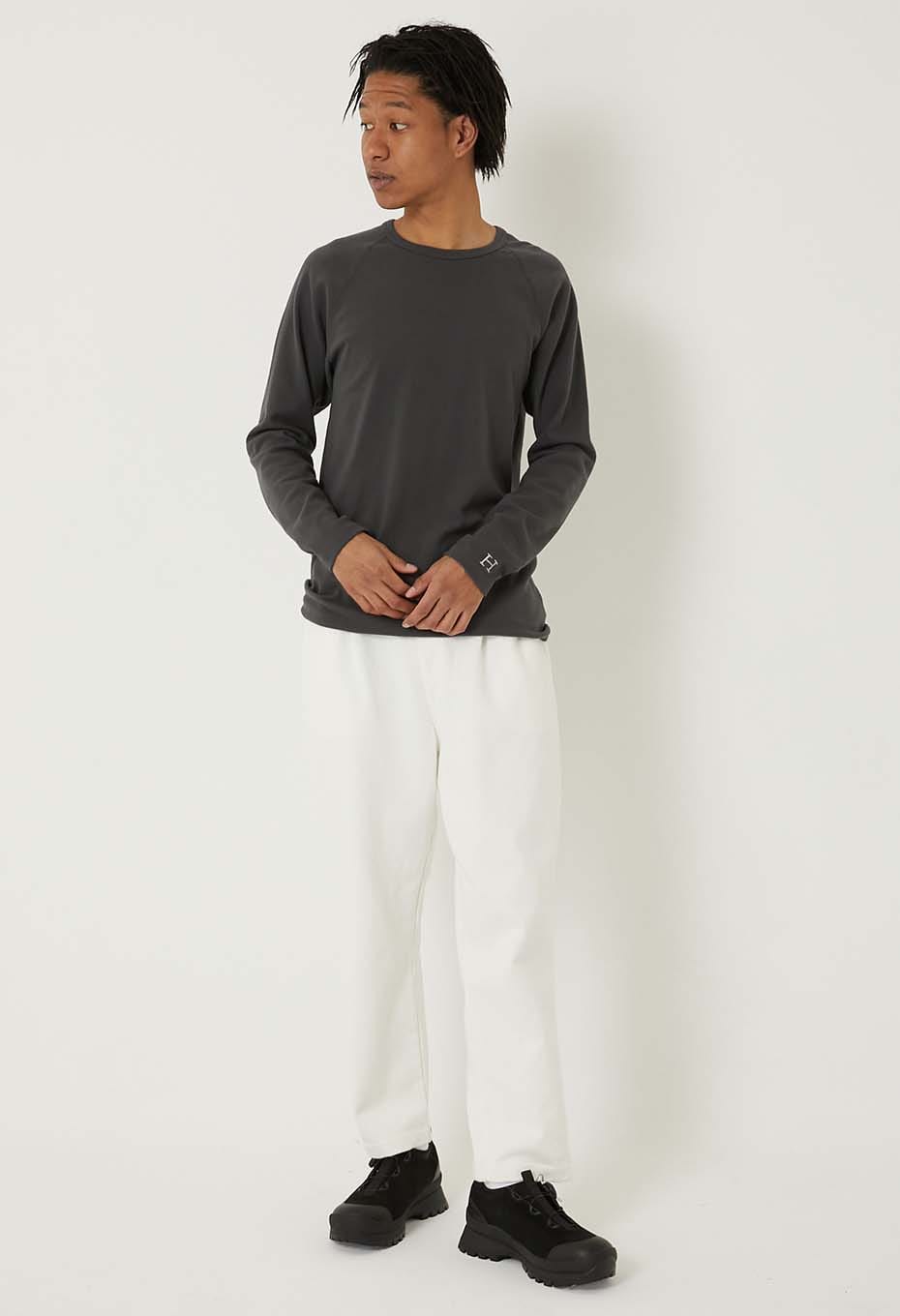 ストレッチフライス ロングスリーブ Tシャツ - CHARCOAL