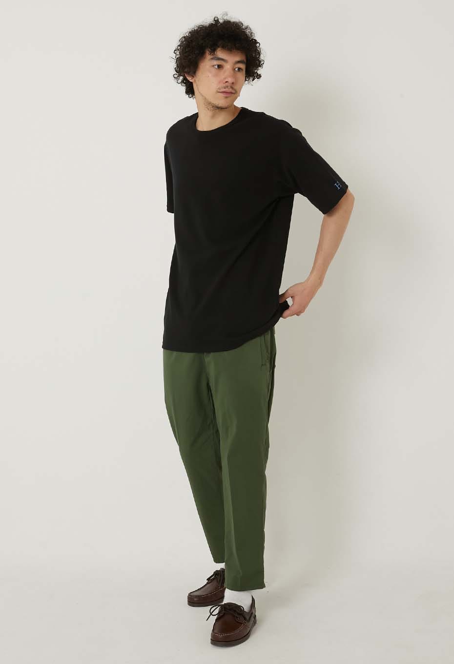Stretch Fraise Comfortable short sleeve T-shirt - BLACK