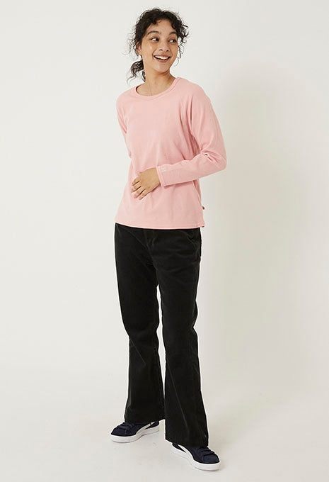 ストレッチフライス リラックスフィット LS Tシャツ ウィメンズ - PINK