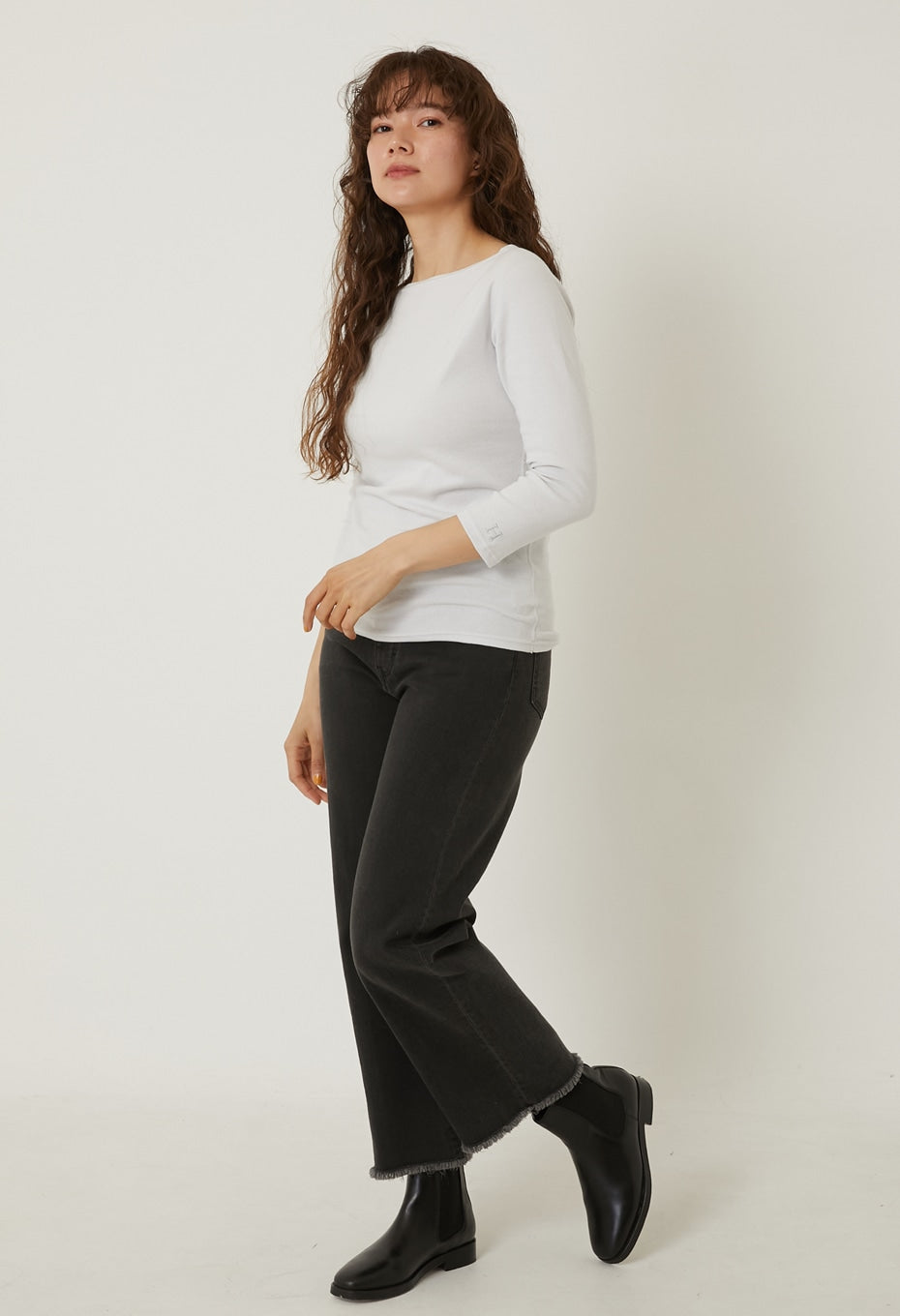 ストレッチフライス ボートネック ハーフスリーブ Tシャツ ウィメンズ - SV GREY