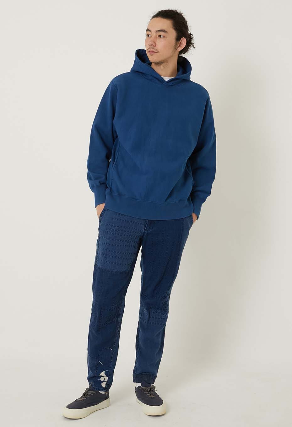 オーガニックウラケ テゾメ スウェットプルフーディ - BLUE