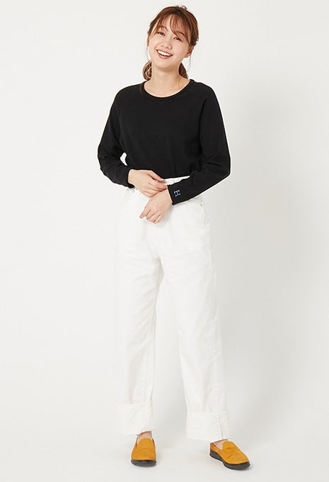 ストレッチフライス リラックスフィット LS Tシャツ ウィメンズ - BLACK