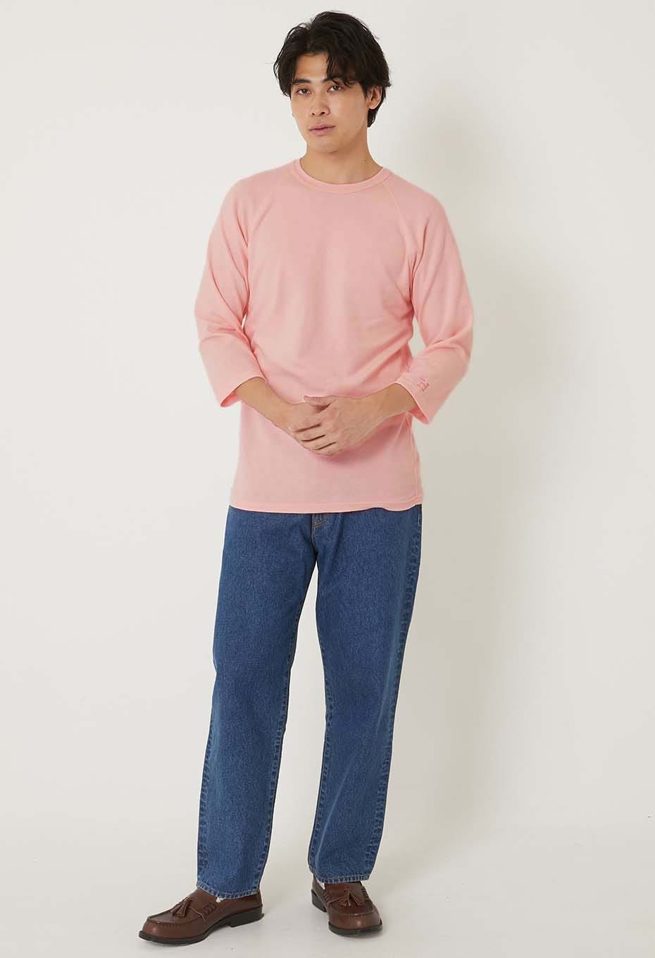 ストレッチフライス ハーフスリーブ Tシャツ - BABY PINK