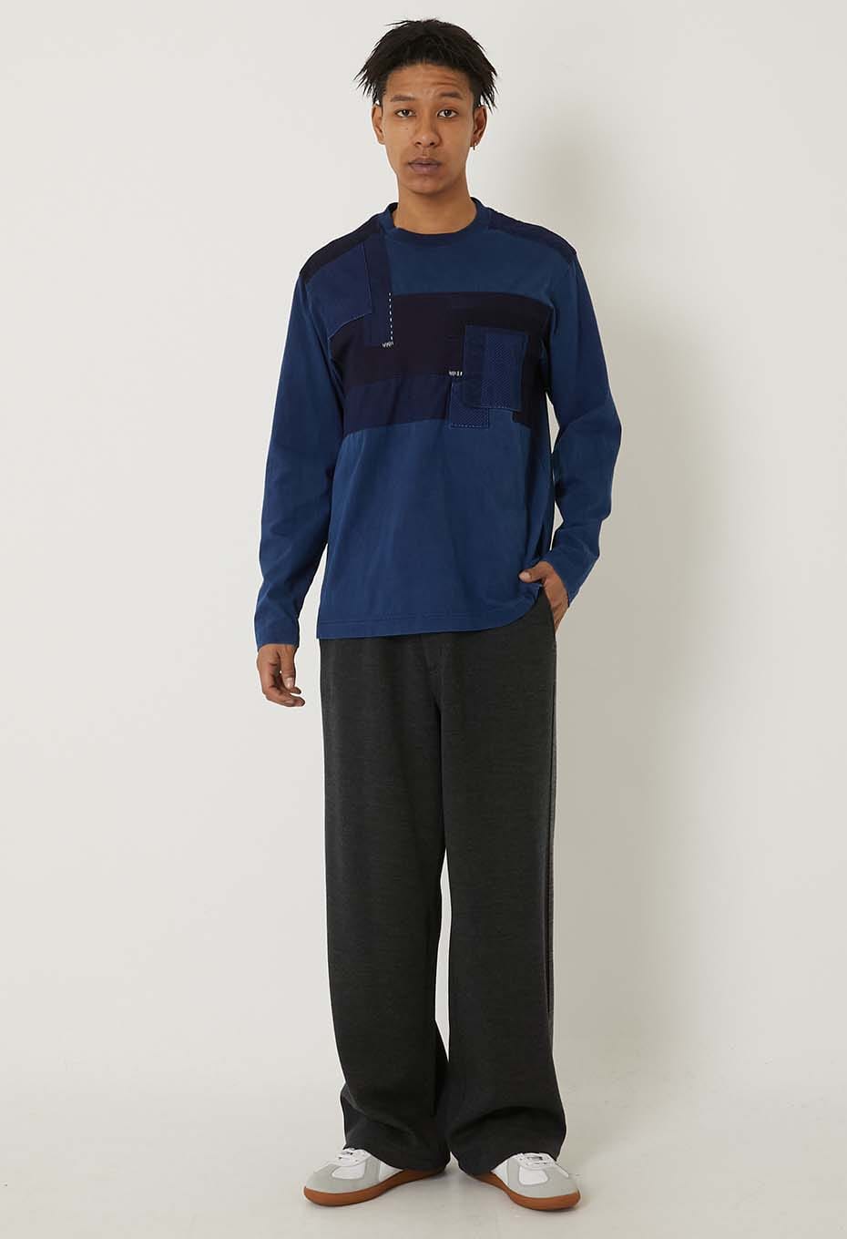インディゴテゾメ ネンリン ロングスリーブTシャツ - INDIGO