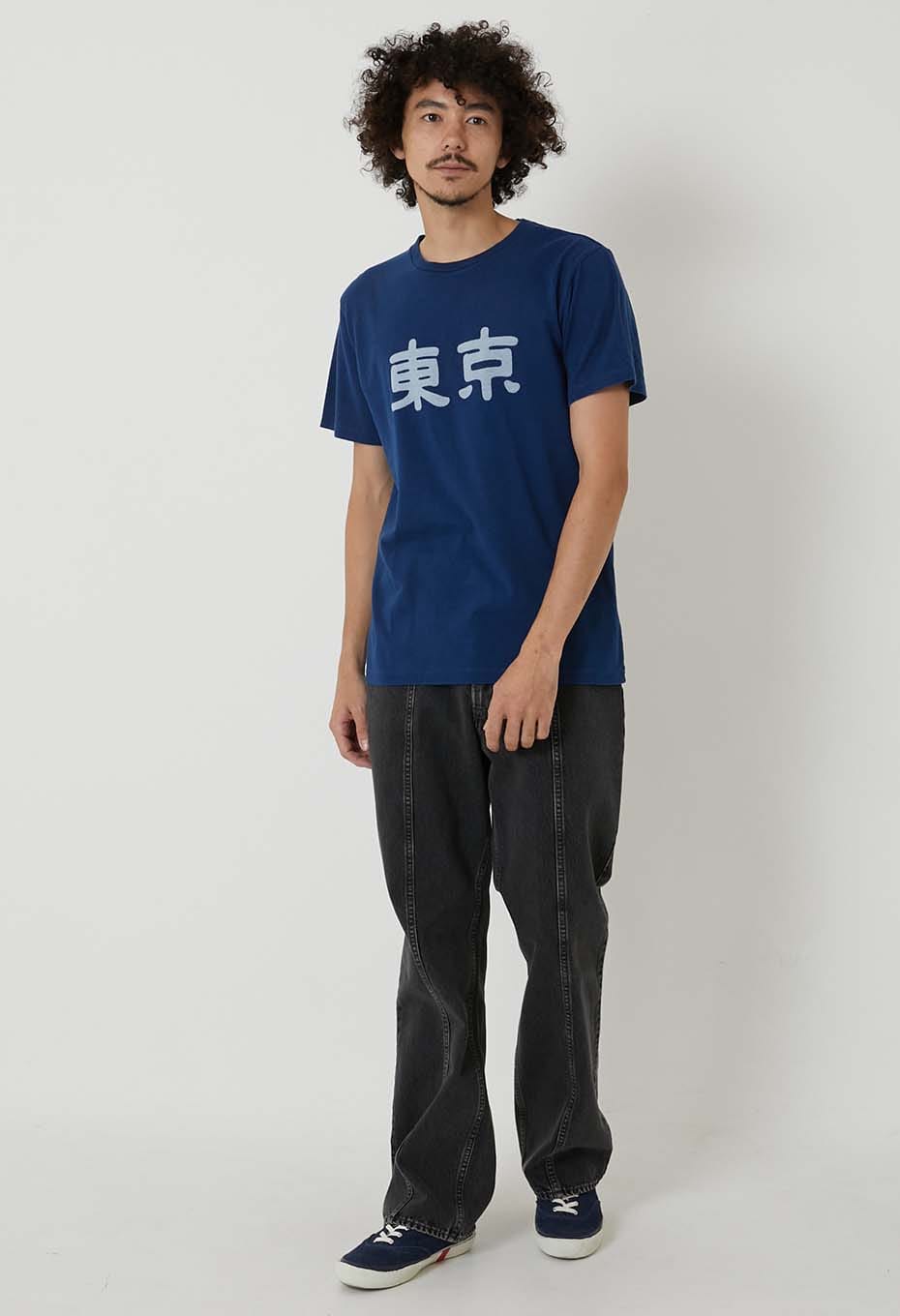 Tokyo Bassen Indigo T-shirt - INDIGO