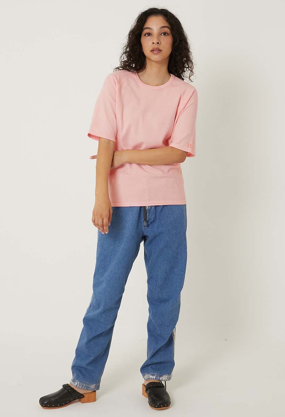 ストレッチフライス リラックスフィット SS Tシャツ ウィメンズ - BABY PINK