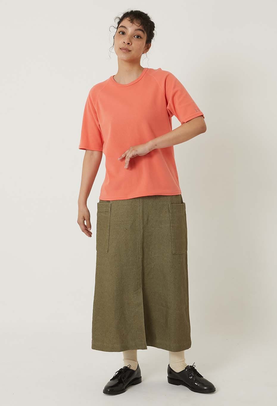 ストレッチフライス リラックスフィット SS Tシャツ ウィメンズ - DARK ORANGE