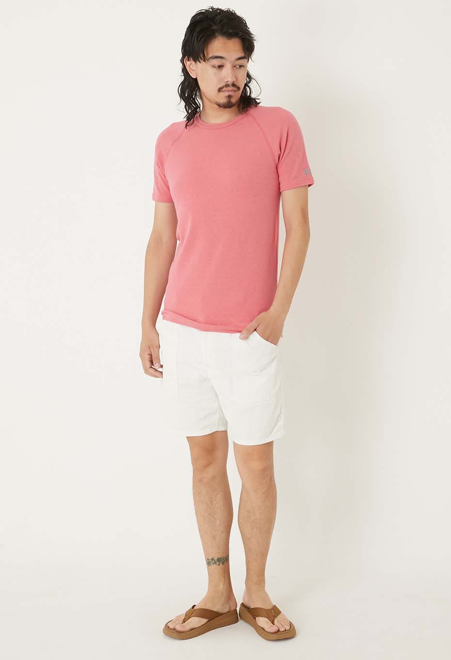 ストレッチフライス ショートスリーブ Tシャツ - WINE