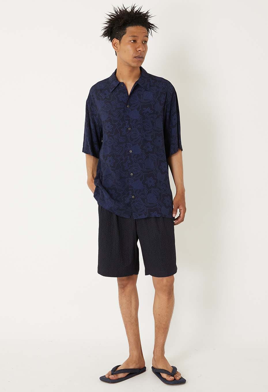 レーヨンエット テッセンカ バッセン ショートスリーブシャツ - DARK NAVY