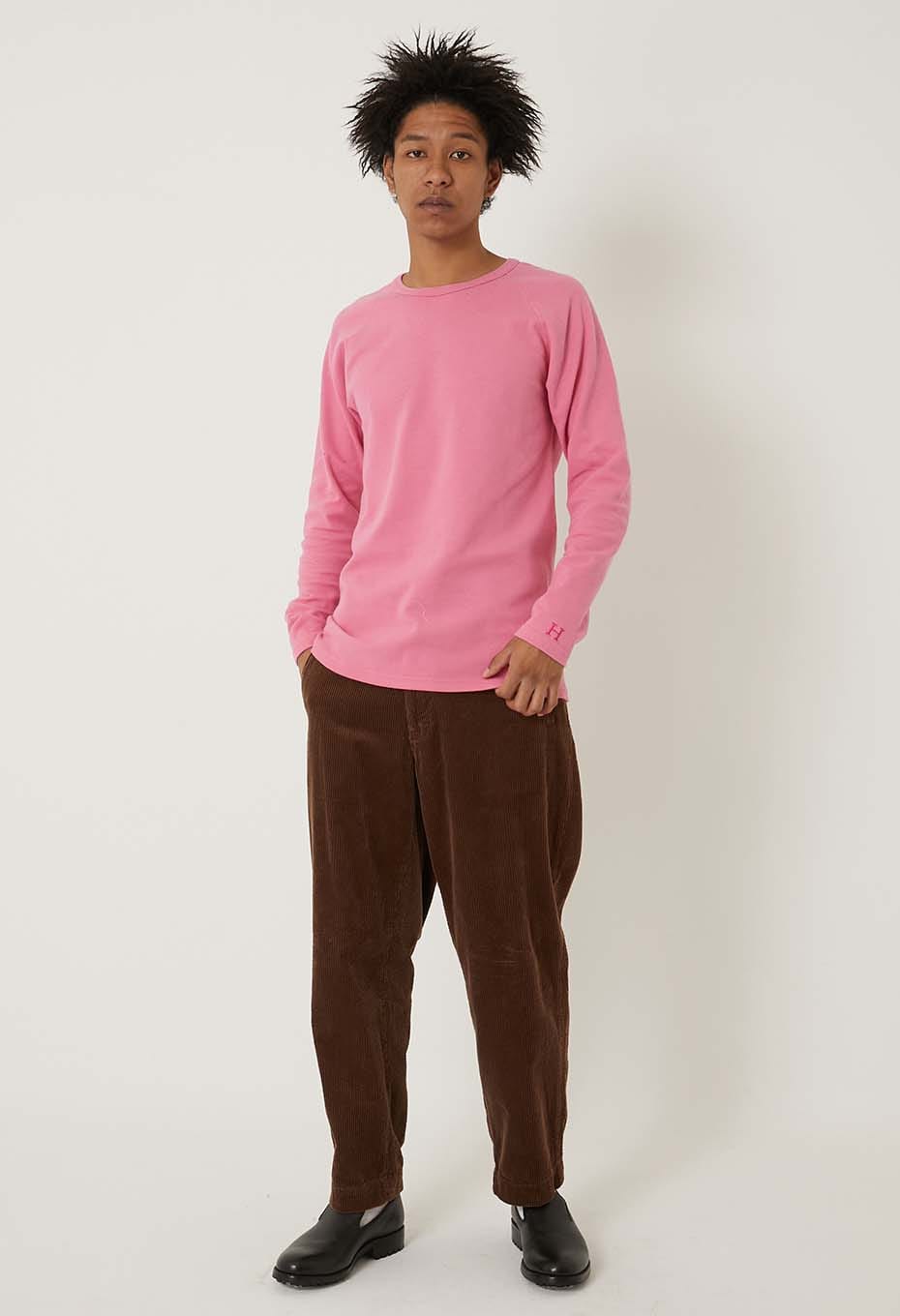 ストレッチフライス ロングスリーブ Tシャツ - ROSE