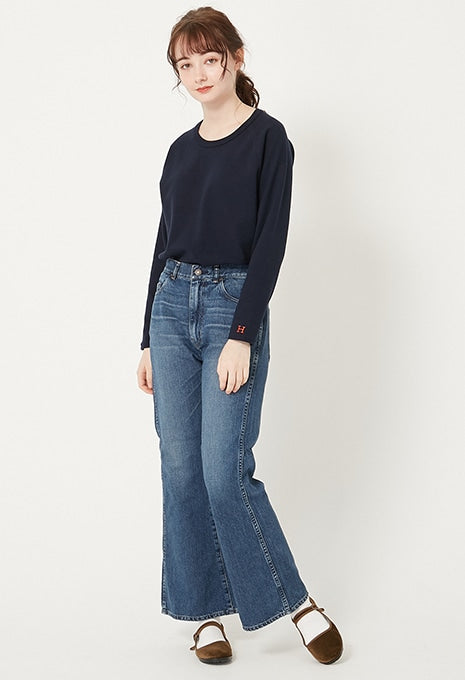 ストレッチフライス リラックスフィット LS Tシャツ ウィメンズ - DARK NAVY
