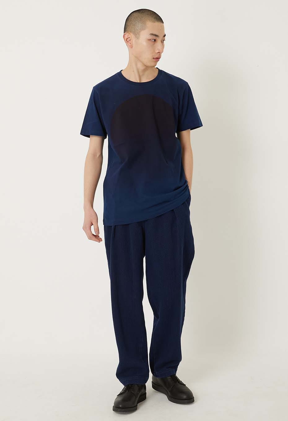 REWORK Oomaru Indigo Short Sleeve T-shirt - INDIGO