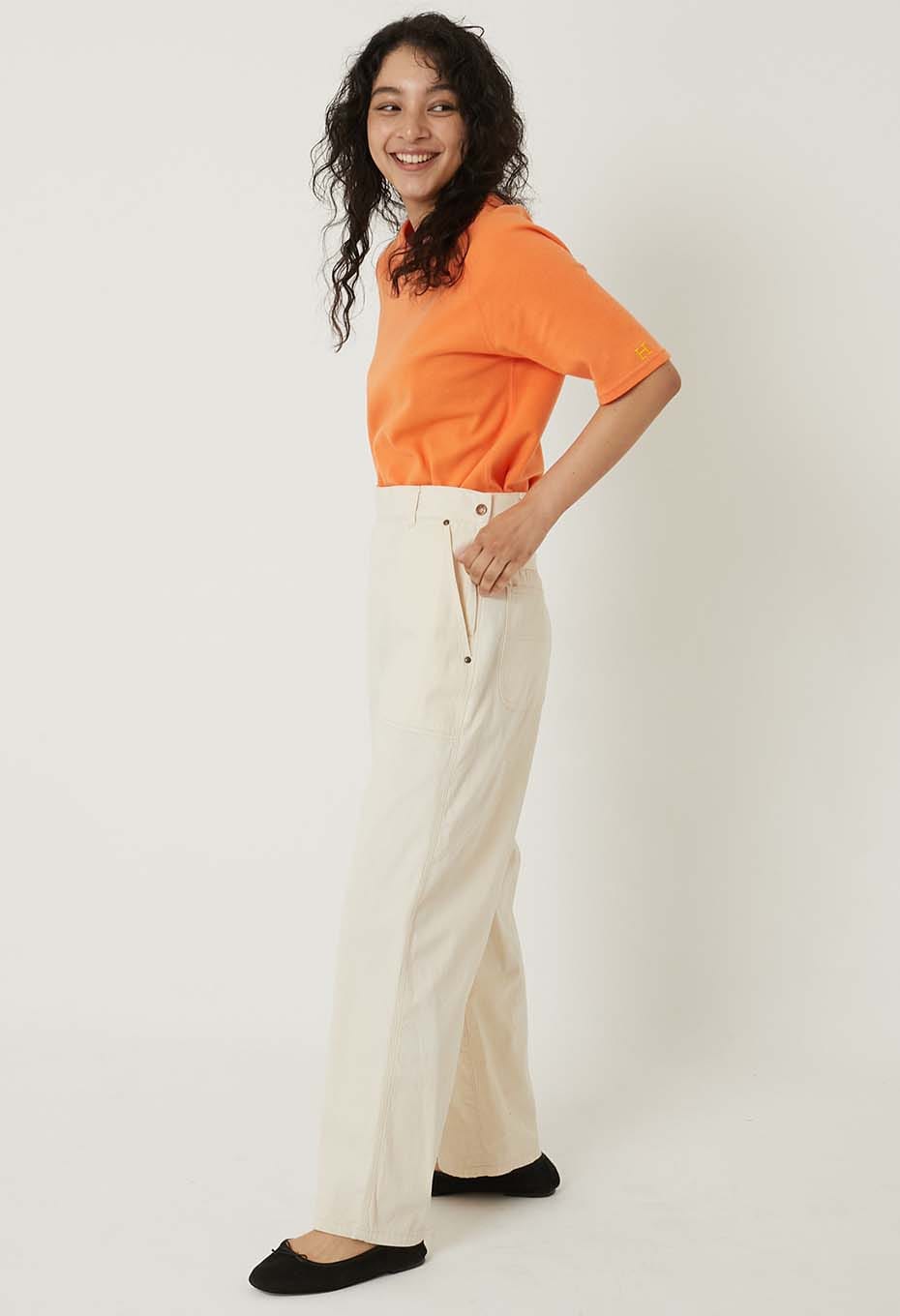 ストレッチフライス リラックスフィット SS Tシャツ ウィメンズ - LT ORANGE