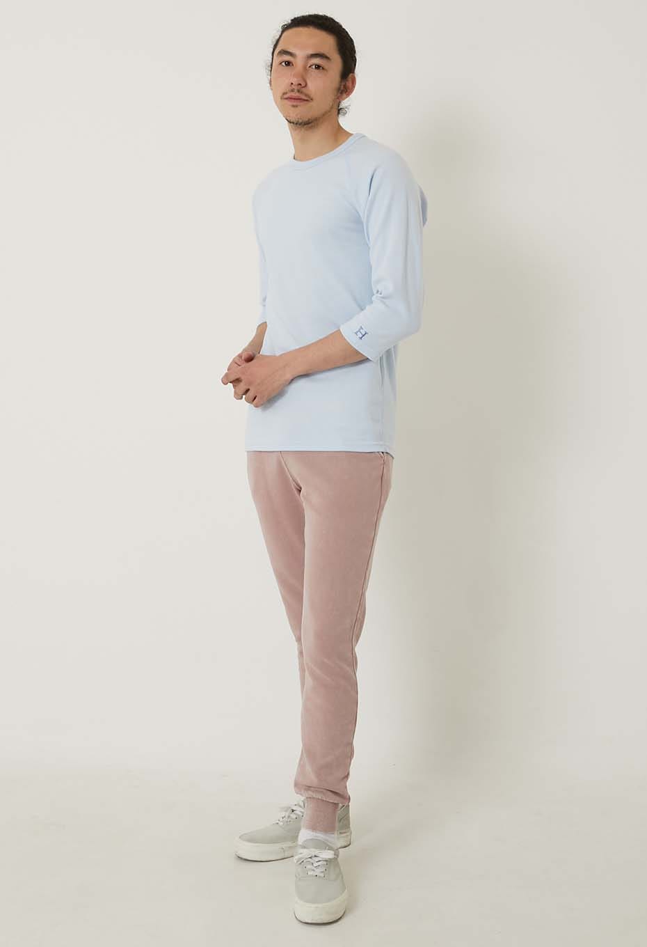 ストレッチフライス ハーフスリーブ Tシャツ - LIGHT BLUE