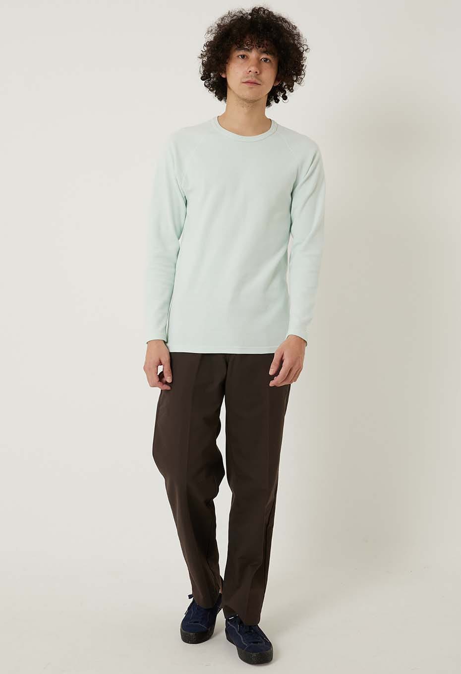 ストレッチフライス ロングスリーブ Tシャツ - ICE MINT