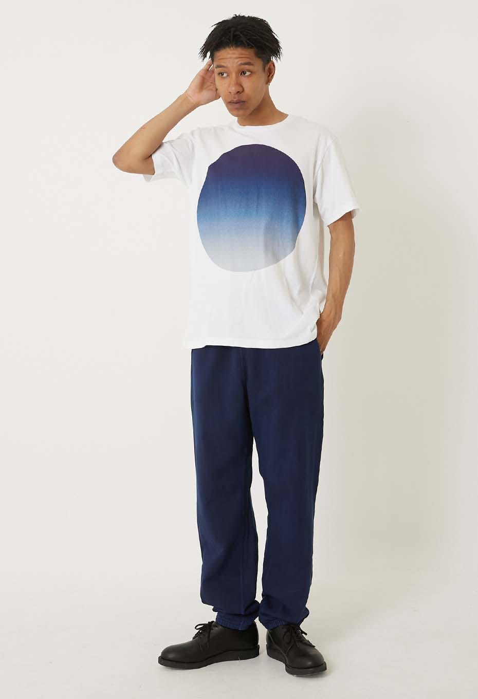 オオマルグラデーション ショートスリーブ Ｔシャツ - BLUE