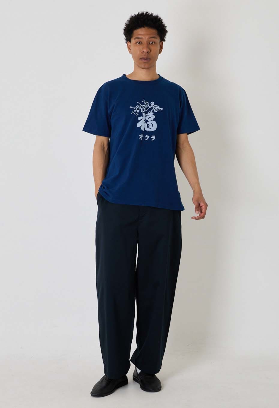 Fukuokura Indigo Bassen T-shirt - INDIGO