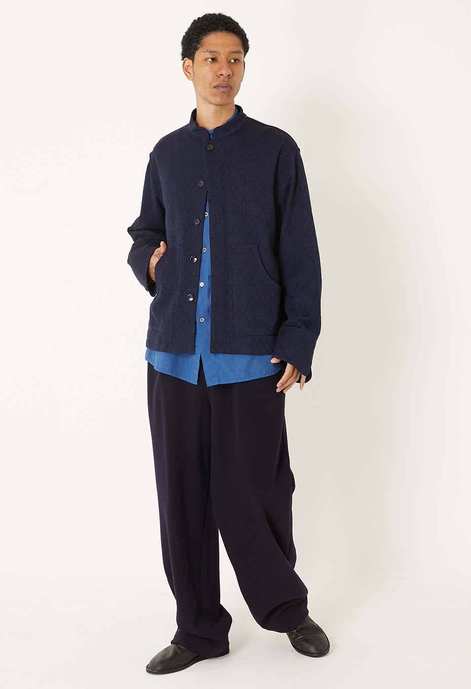 カシミアミックスフリース ドローパンツ - DARK NAVY