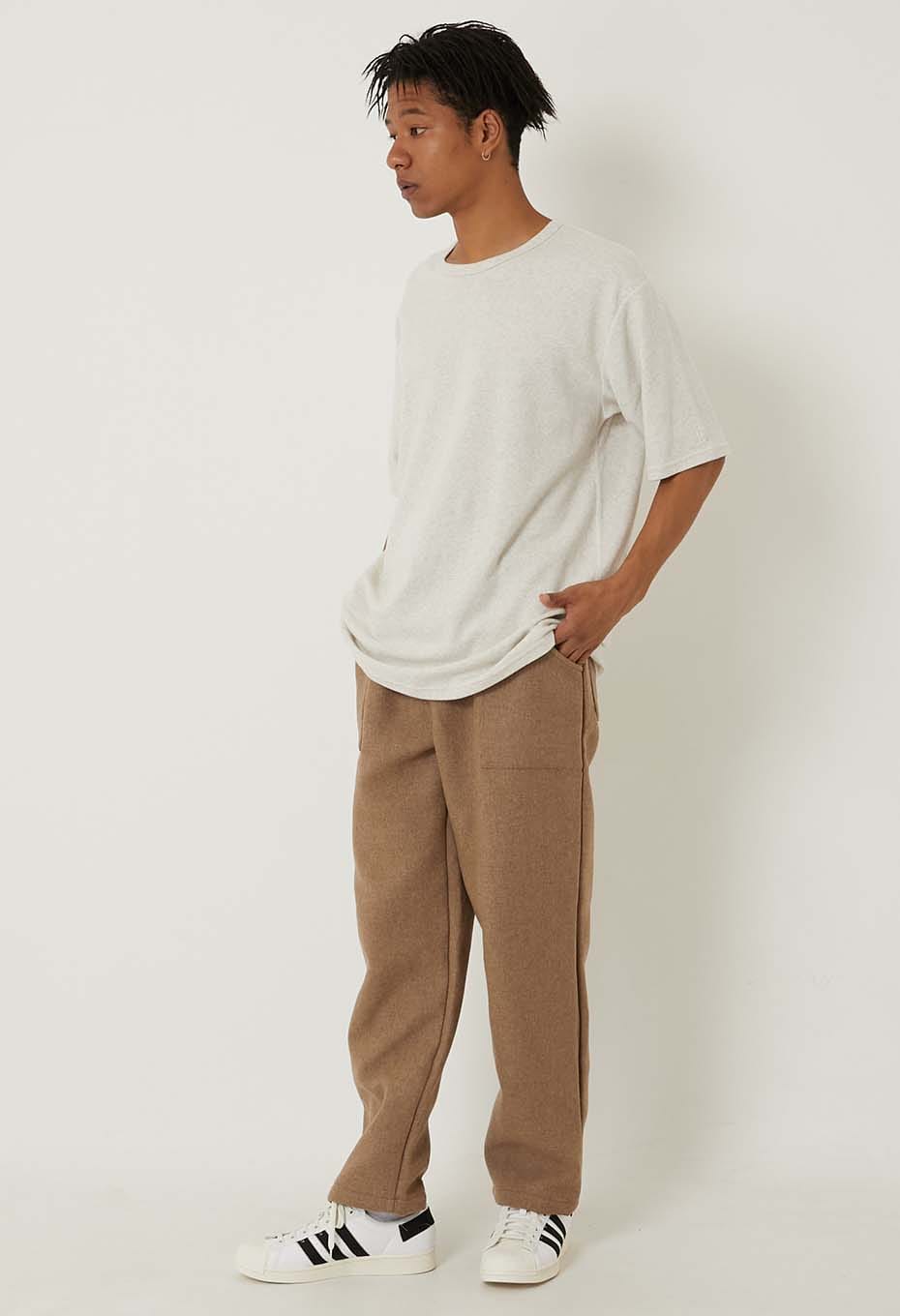 Stretch Fraise Comfortable short sleeve T-shirt - NATURAL